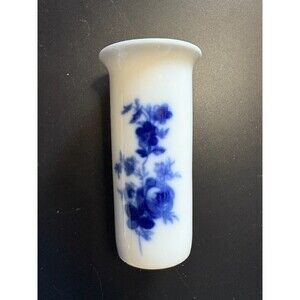 Mosa Holland Bud Vase White Blue Flowers Miniature Floral 3 "